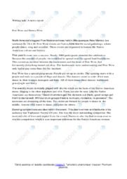 A news report | Raportti