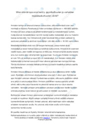 Keräily-pyyntikulttuurit sekä maatalouskulttuurit | Elämäntavat