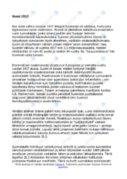 Tapahtumat Suomessa vuonna 1917 | Essee | Suomen historia